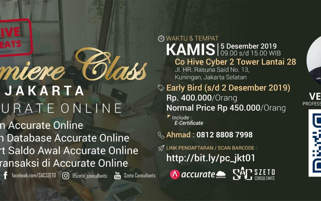 Premiere Class Jakarta Accurate Online Desember 2019