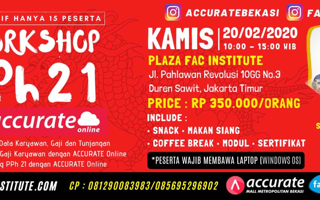 Workshop PPh 21 Accurate Online