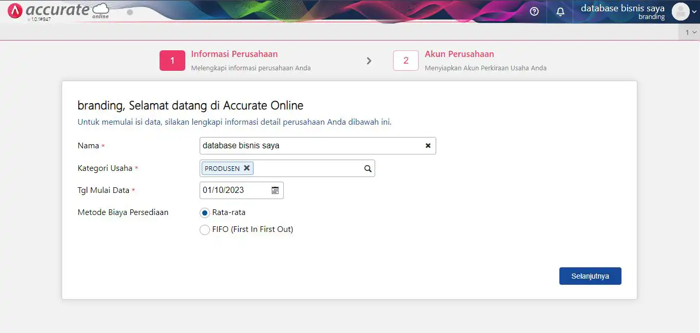 database4 penggunaan accurate online