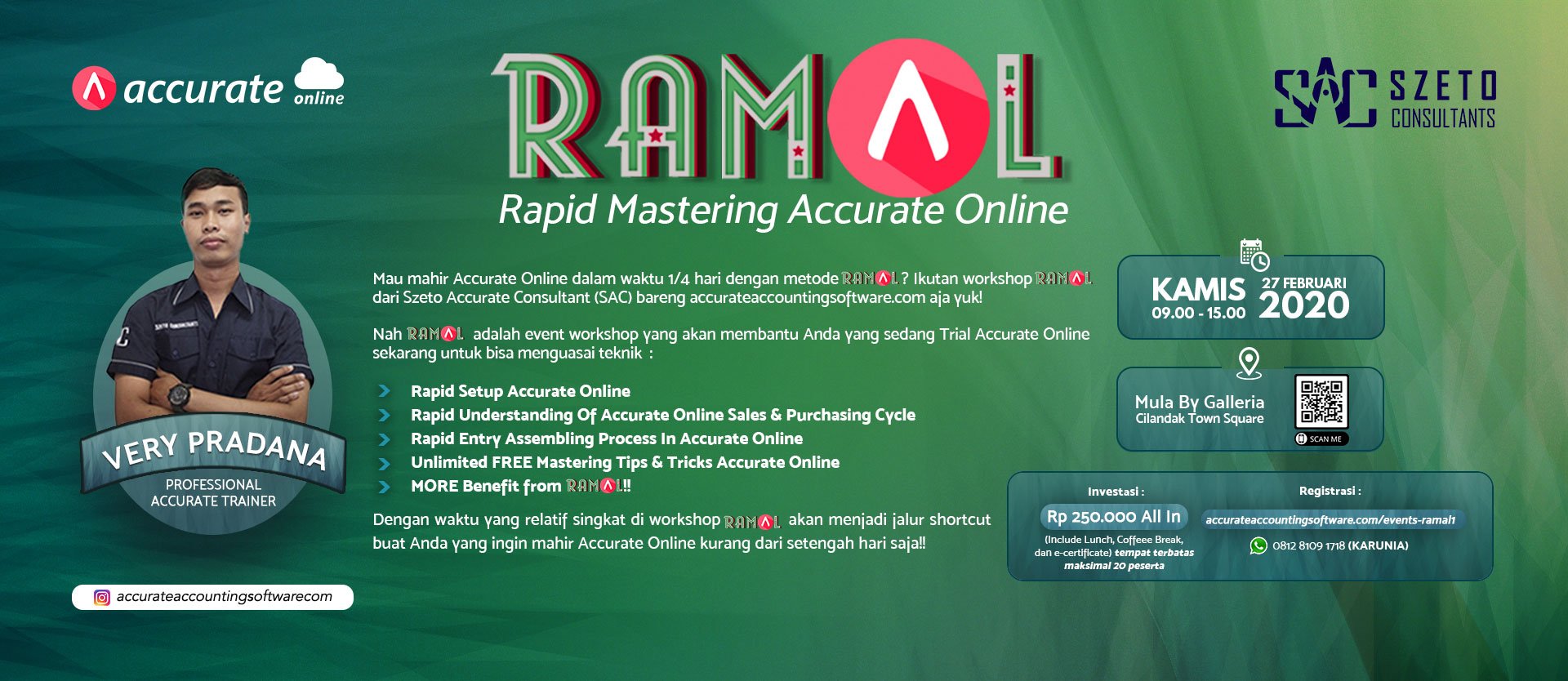 [Jakarta] Rapid Mastering Accurate Online Februari 2020