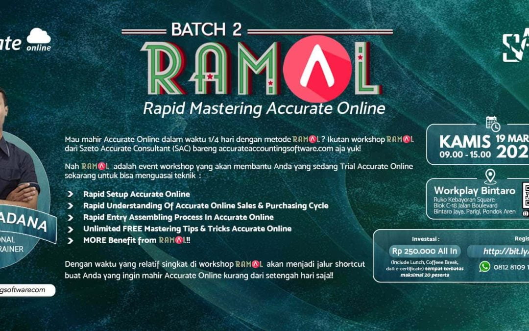 [Tangerang Selatan] Workshop Rapid Mastering Accurate Online