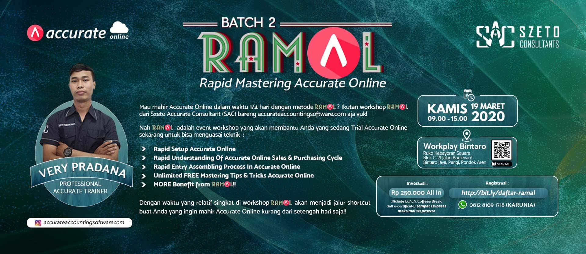 [Tangerang Selatan] Workshop Rapid Mastering Accurate Online