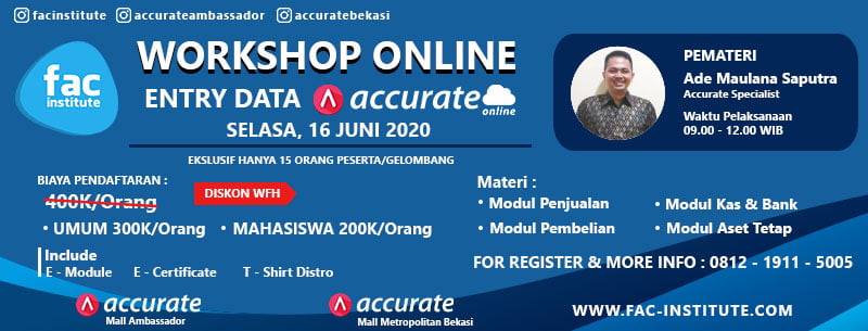 [Online] Workshop Online Entry Data Accurate Online