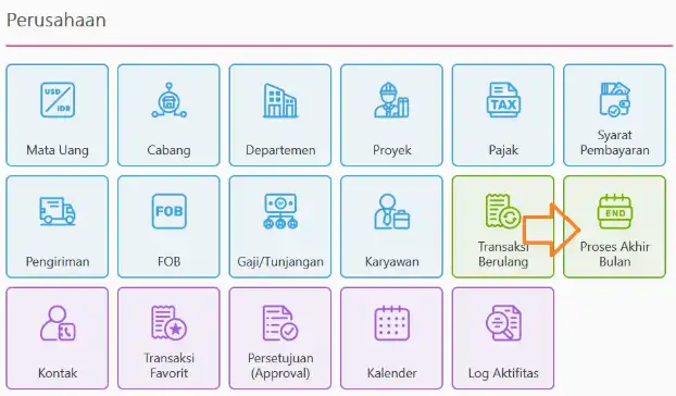 fitur proses akhir bulan