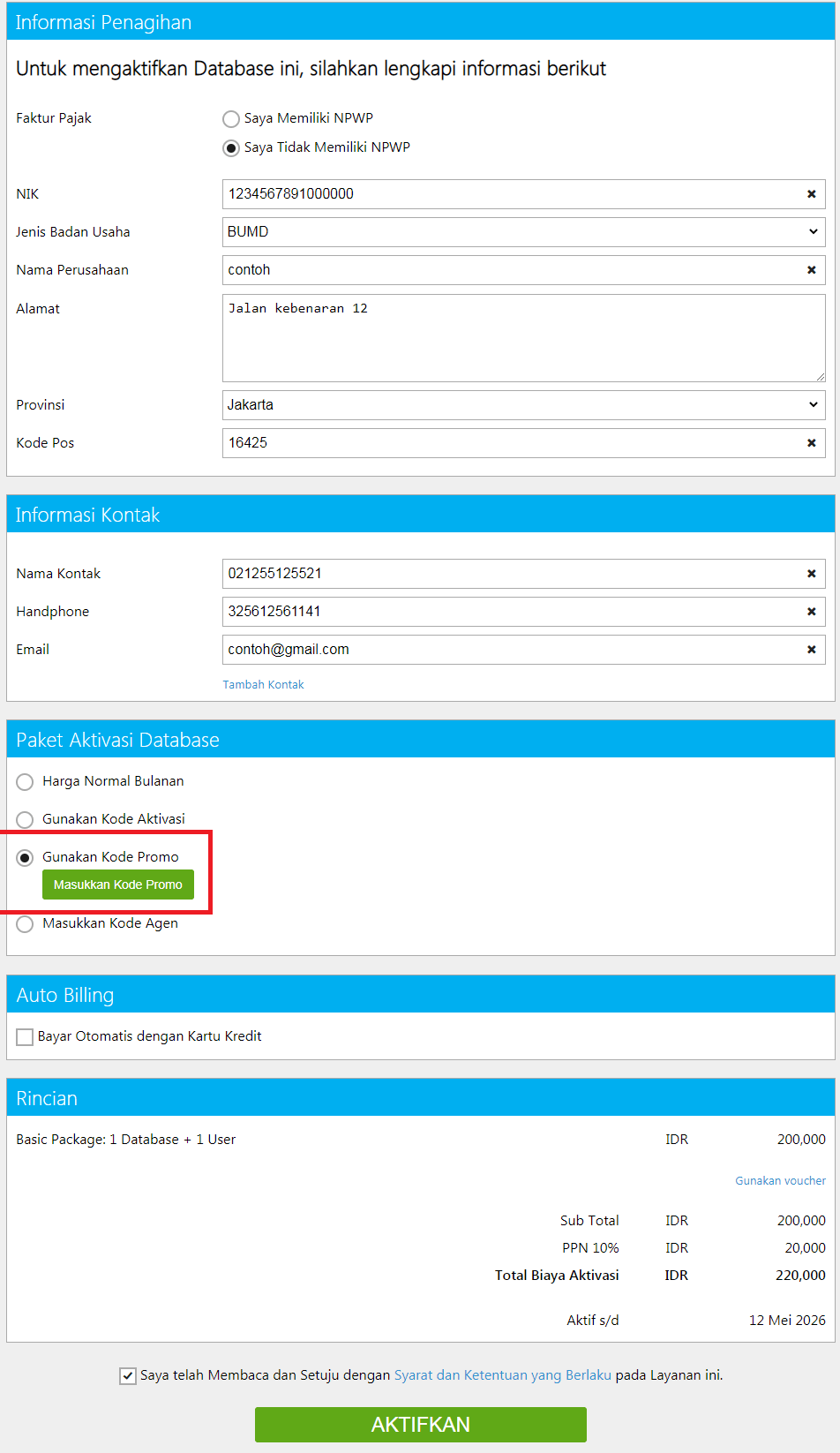 Cara Menggunakan Kode Promo Di Accurate Online