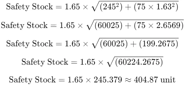 cara menghitung safety stock