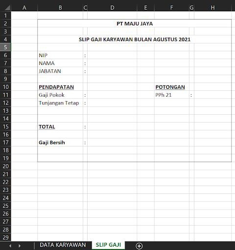 Cara Membuat Slip Gaji Excel Dengan Mudah Dan Gratis Accurate Online 2425