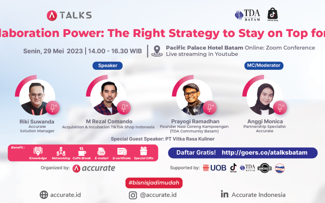 ATALKS Offline Surabaya ”Collaboration Power: The right strategy to stay on top for SME”