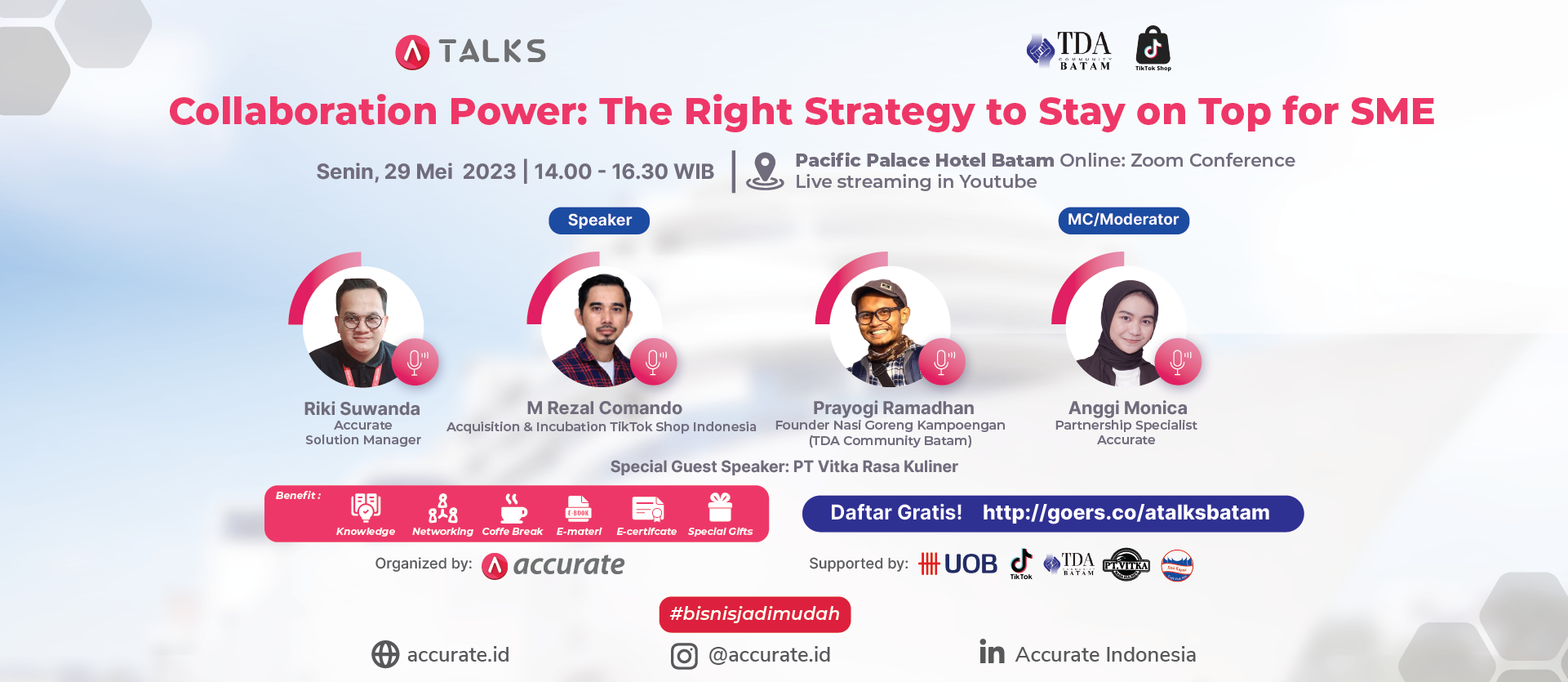 ATALKS Offline Surabaya ”Collaboration Power: The right strategy to stay on top for SME”