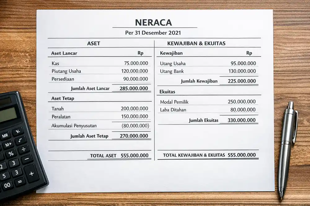Neraca Keuangan: Pengertian, Cara Menyusun dan Membacanya 15 contoh neraca skontro