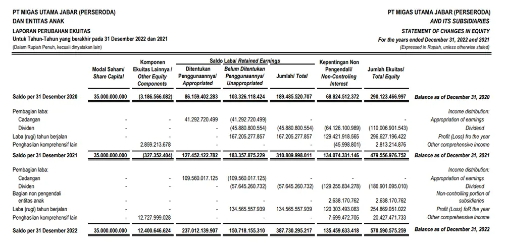Laporan Keuangan Konsolidasi: Fungsi, Manfaat, dan Bedanya 14 Contoh Laporan Perubahan Ekuitas Konsolidasi (BUMD)