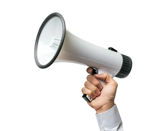 person-holding-megaphone-that-says-word-it