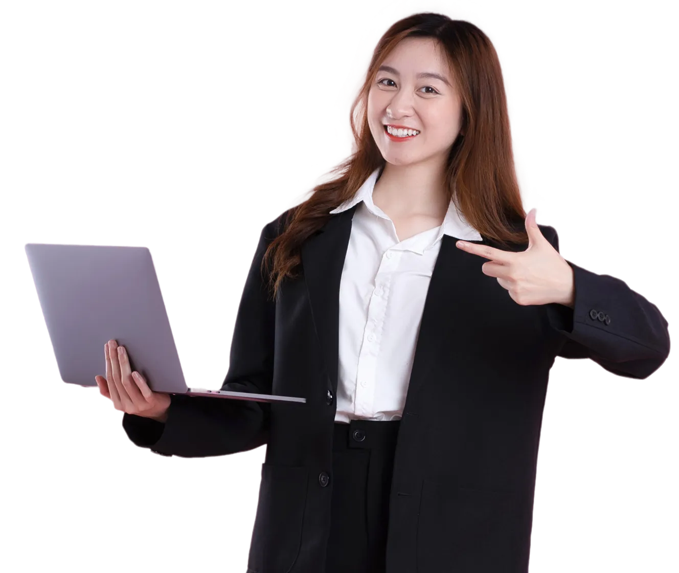 young-woman-glasses-showing-laptop-screen