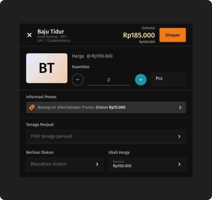 Penjualan POS 1 penjualanf4