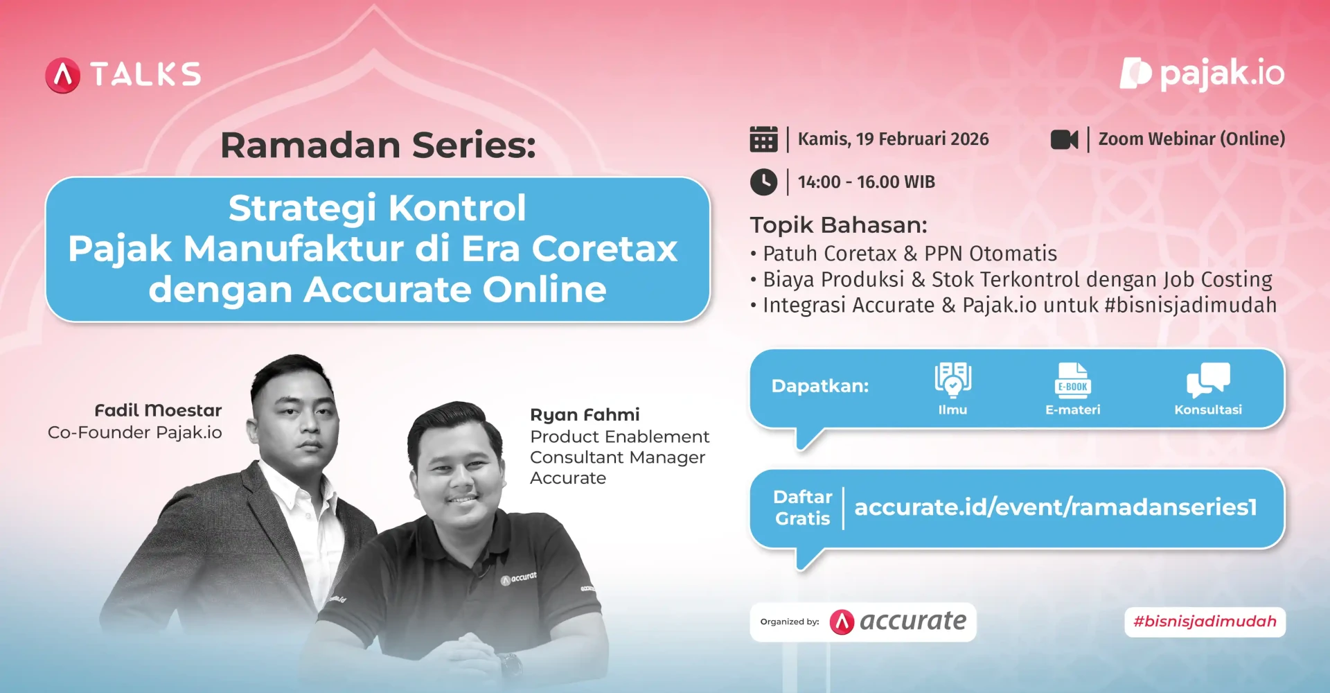 RAMADHAN SERIES: ATALKS X PAJAK.IO