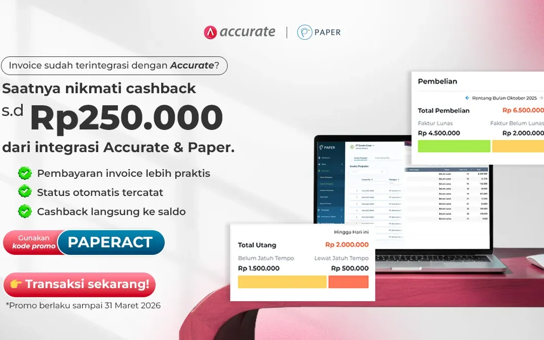 Promo PaperPay Out Khusus Pengguna Accurate