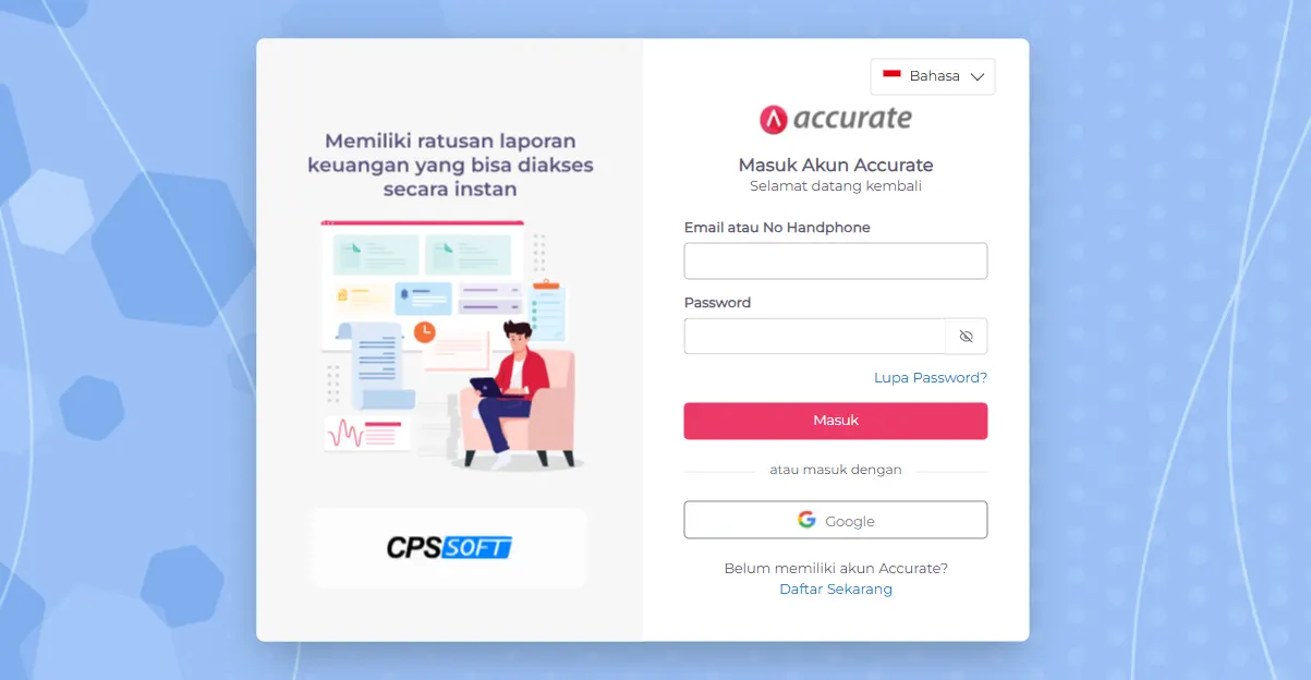 Langkah 1 Pendaftaran Aplikasi