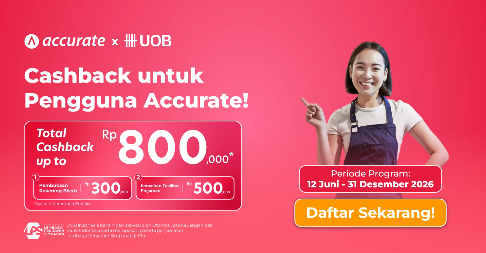 Program Cashback Accurate x UOB